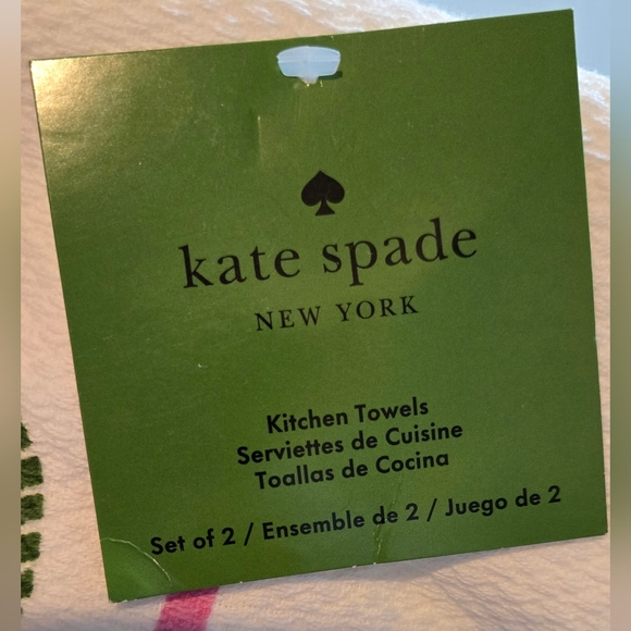 Kate Spade 2025 Summer Cocktail Kitchen Towels Set NWT - Picture 3 of 5